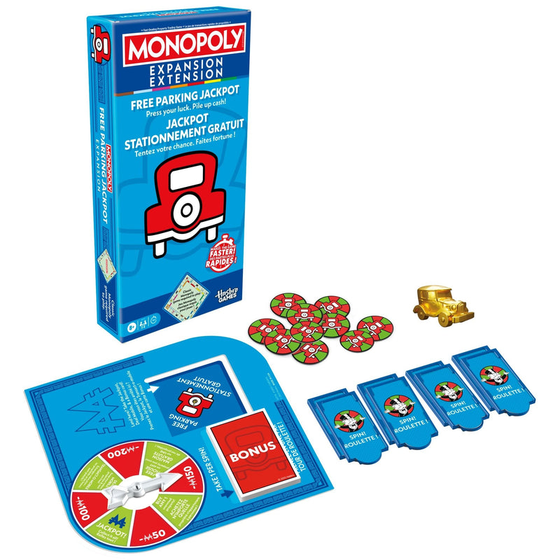 Hasbro Games Monopoly Free Parking Jackpot Expansion Pack for Classic Monopoly Game Y6