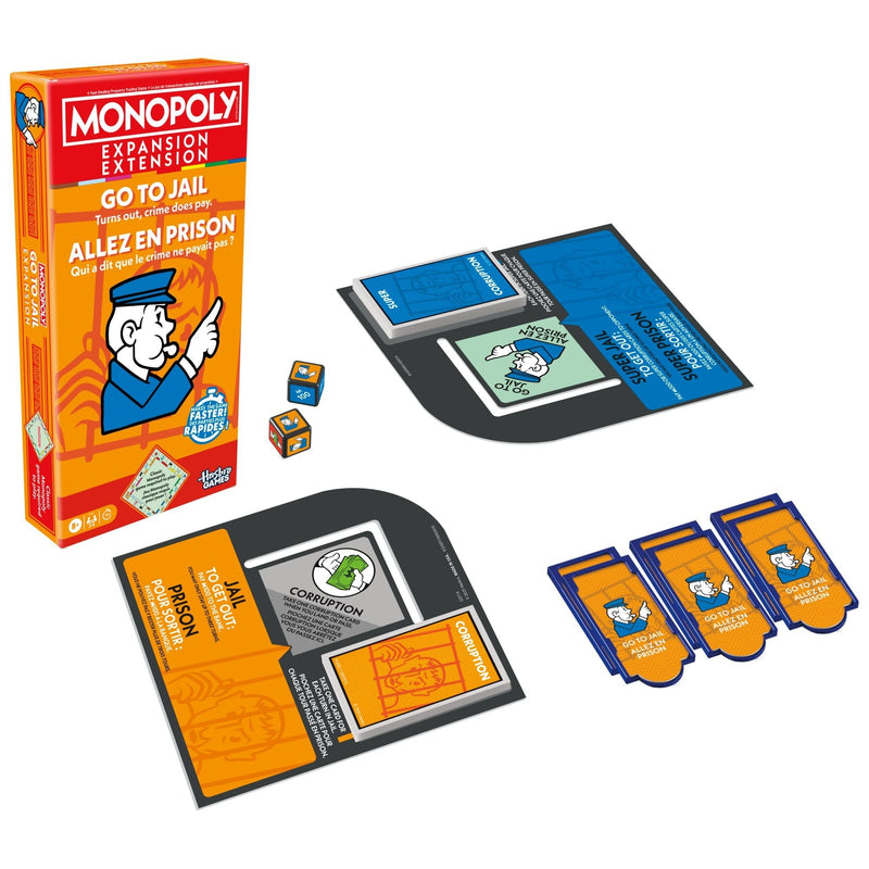 Hasbro Games Monopoly Go To Jail Expansion Pack for Classic Monopoly Game G3