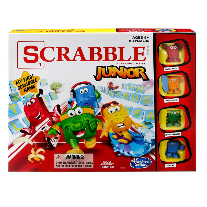 Hasbro Games Scrabble Junior 2-4 Player Board Game, English/French, Ages 5+ P0