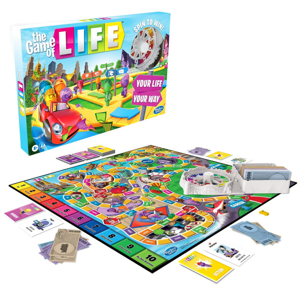 Hasbro Games The Game Of Life Classic 2-4 Player Board Game, English/French, Ages 8+ C6