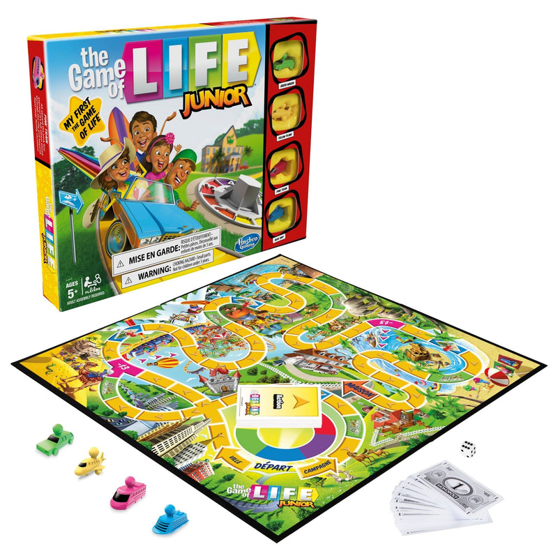 Hasbro Games The Game Of Life Junior 2-4 Player Board Game, English/French, Ages 5+ G1