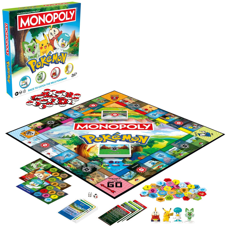 Hasbro Monopoly Classic Board Game: Pokemon Edition X6