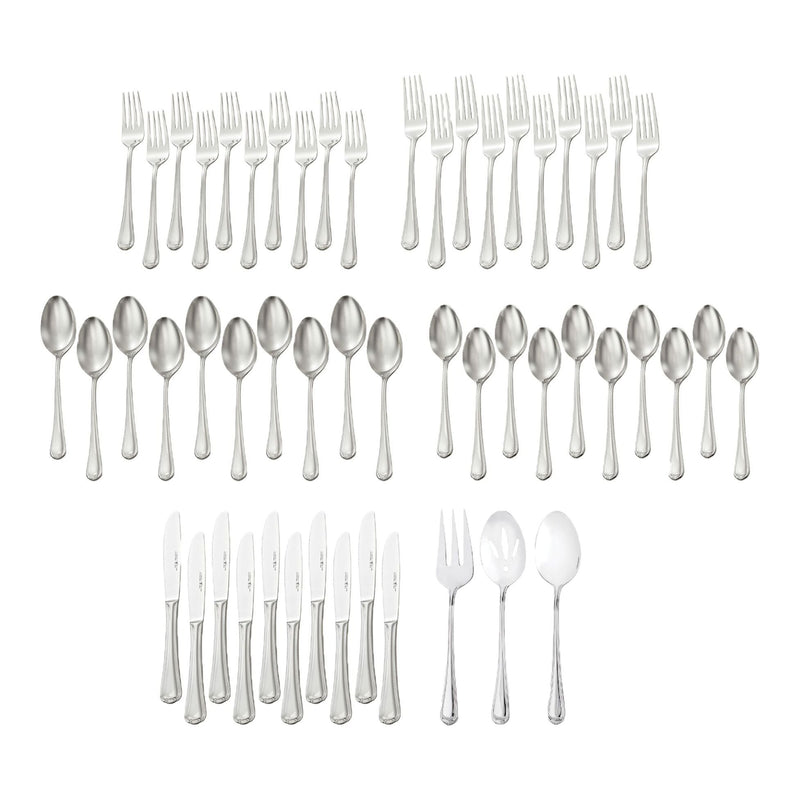 Henckels Metrona Flatware Set, Serves 10, 53-pc, Dishwasher Safe Q8