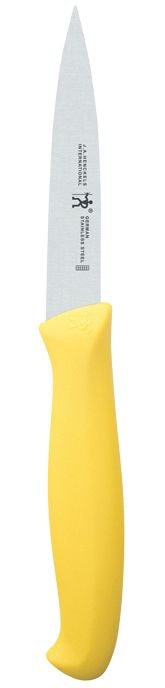 Henckels Stainless Steel Paring Knife, Dishwasher Safe, 3.5-in, Assorted Colours K2