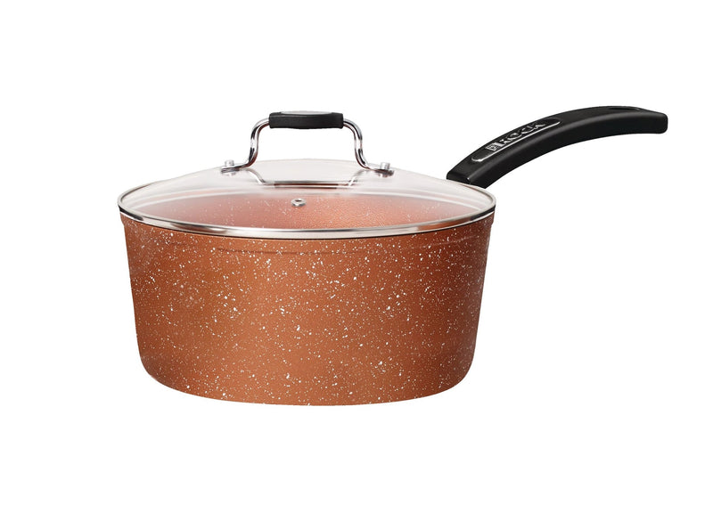 Heritage The Rock Copper Non-Stick Saucepan, Dishwasher & Oven Safe, 2-qt F8