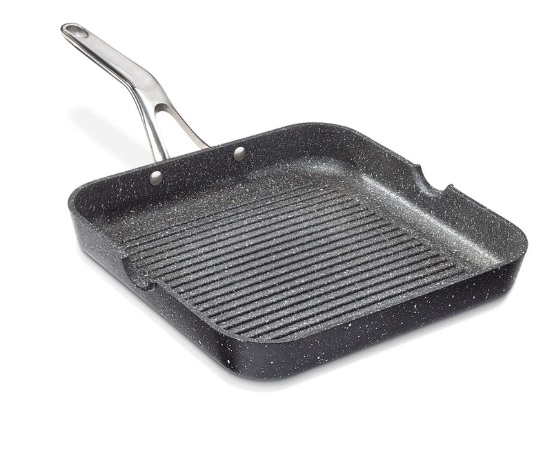 Heritage The Rock Original Grill Pan, Dishwasher & Oven Safe, Black, 10.6-in D8