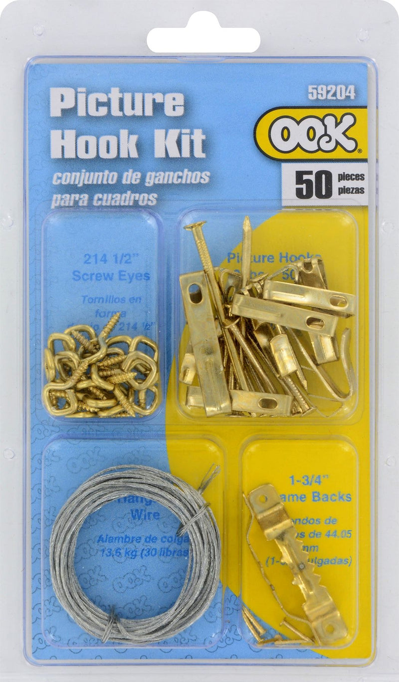 Hillman Picture Hanging Kit with Sawtooth Hangers and Screws, 50-pc V0