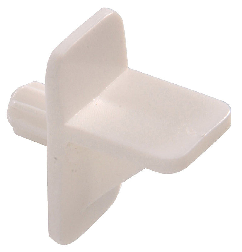 Hillman Plastic Square Shelf Pin, Easy to InstAll, 1/4-in, White M8