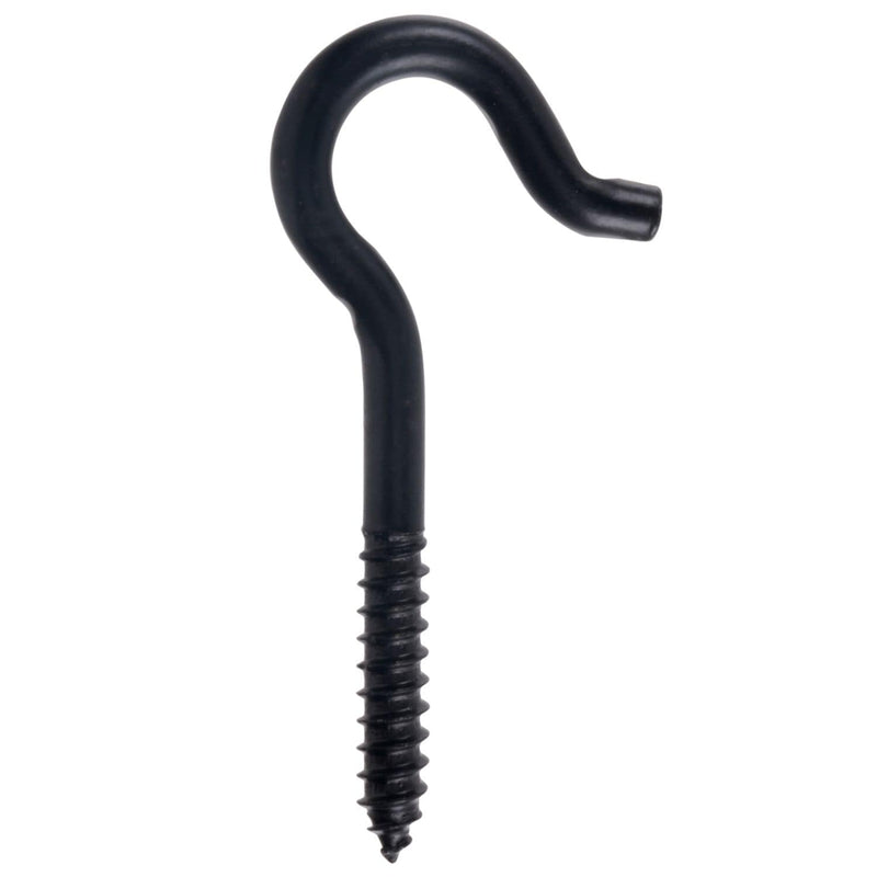 Hillman Screw Hook, 3/8 x 4-7/8-in, Black A8