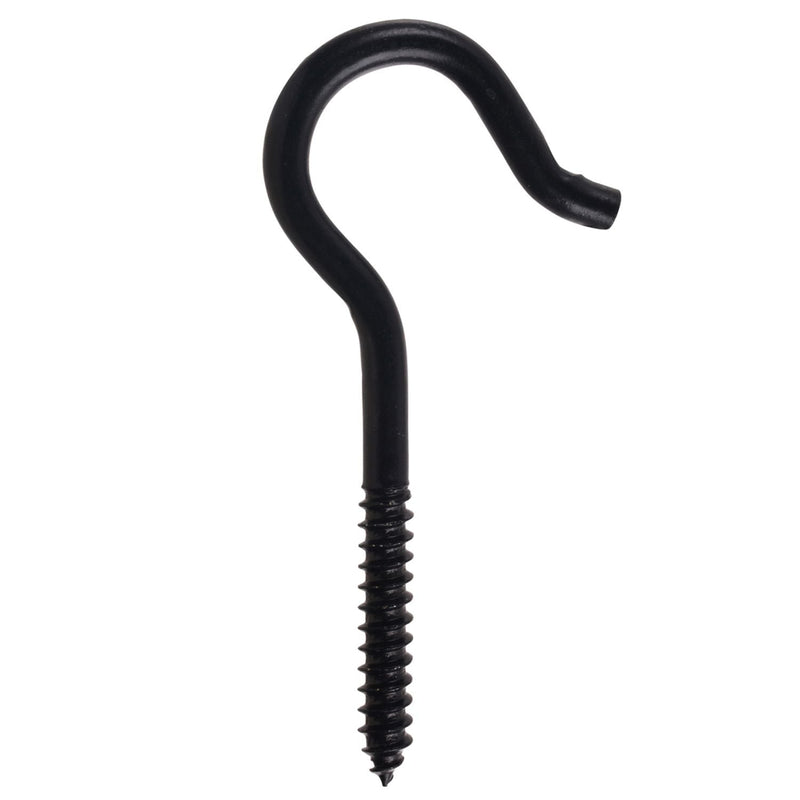 Hillman Screw Hook, 4-1/8-in, Black W7