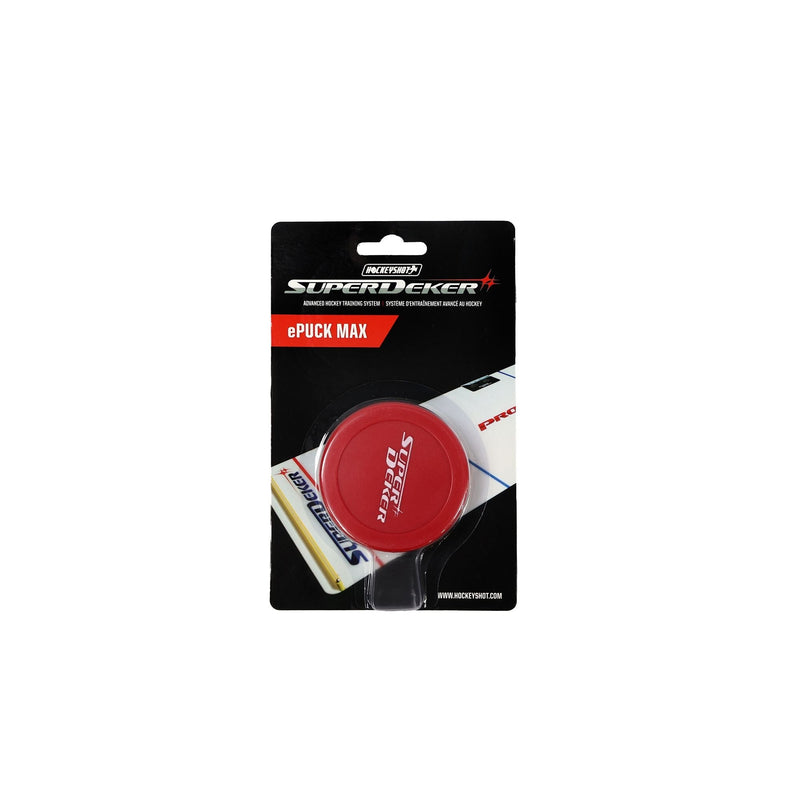 HockeyShot SuperDeker ePuck Max for Weighted Training, Red, 7.5-oz Z7