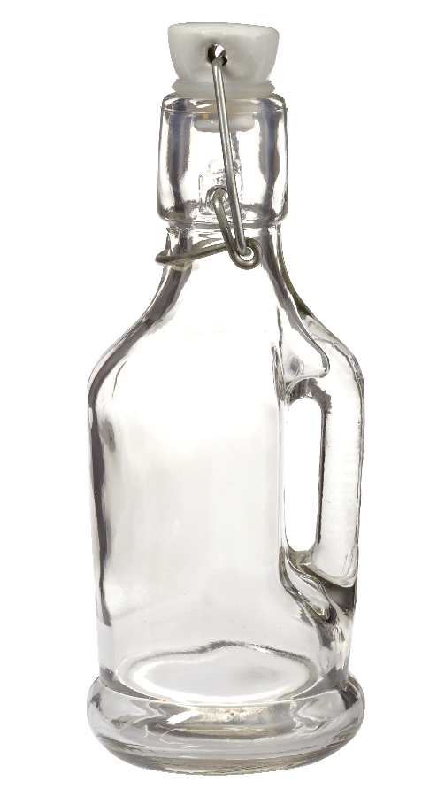 Home Made Glass Flip-Top Lid Bottle, Assorted Sizes, 1-pc Y3