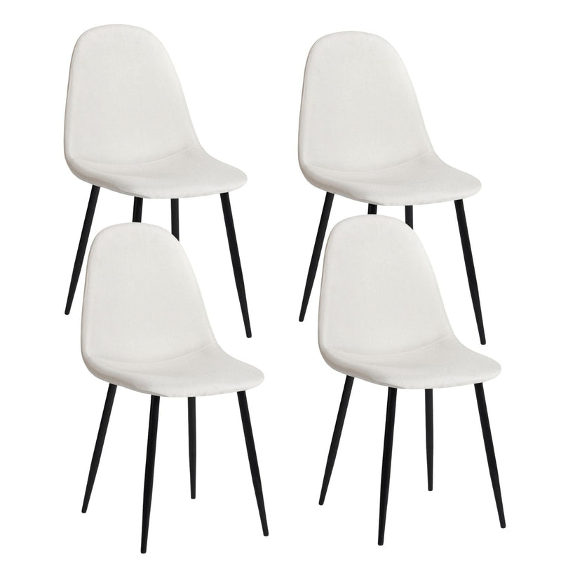 Homycasa Modern Dining Chairs, Beige, 4-pk Z2