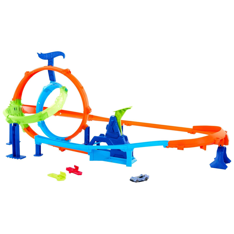 Hot Wheels Rapid Launch and Loops Car Set D0