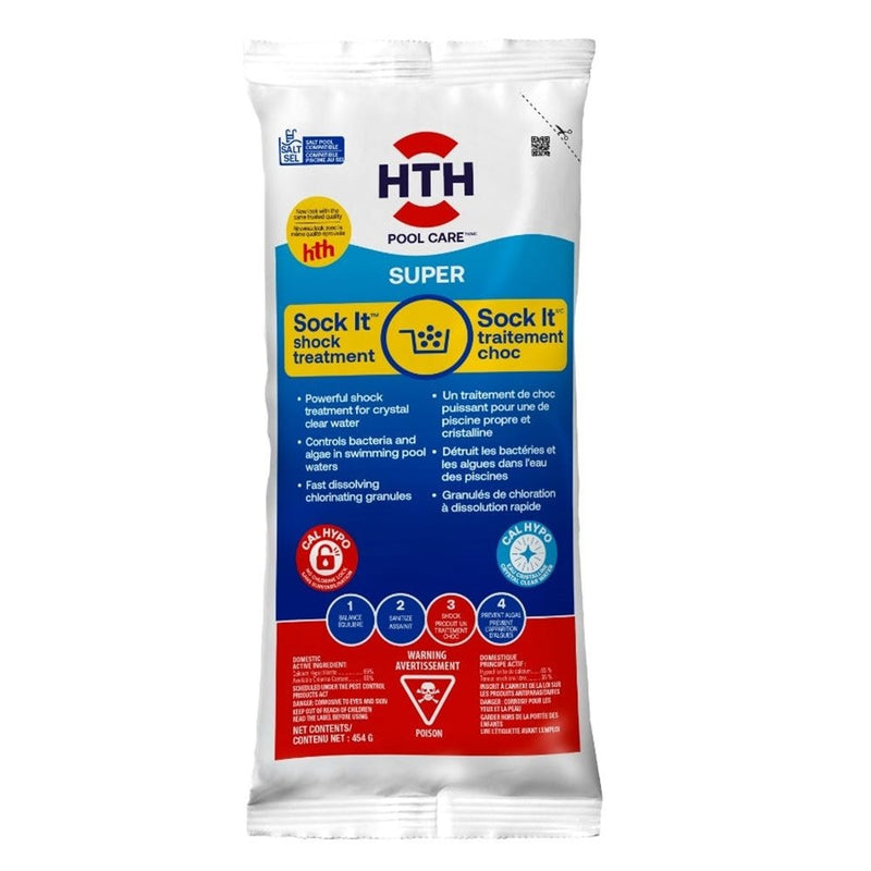 HTH Sock It, Pool Shock Treatment, Controls Bacteria & Algae in Swimming Pool S0