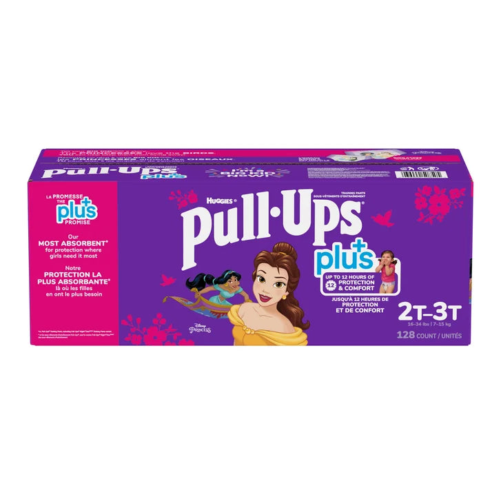 Huggies Pull-Ups Plus Training Pants 2T - 6T Girl Y6