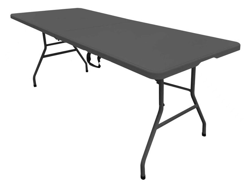 Iceberg 6' Folding Table, Black/Grey X7