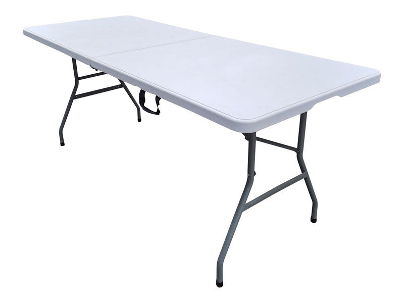 Iceberg 6-in White Folding Table with Easy Open/Close U7