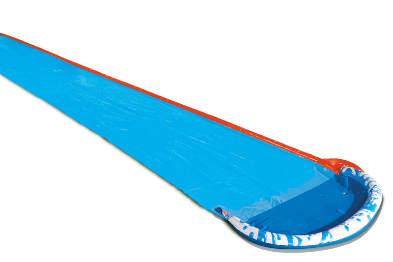 Inflatable Soak N' Splash Water Slide Slip & Slide with Sprinkler, Blue, 16-ft, Ages 5+, for Beach/Pool Fun Activities I1
