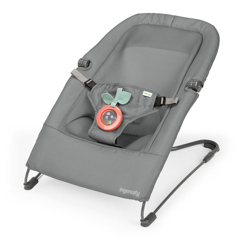 Ingenuity HPP Fold Flat Baby Bouncer, Grey X3