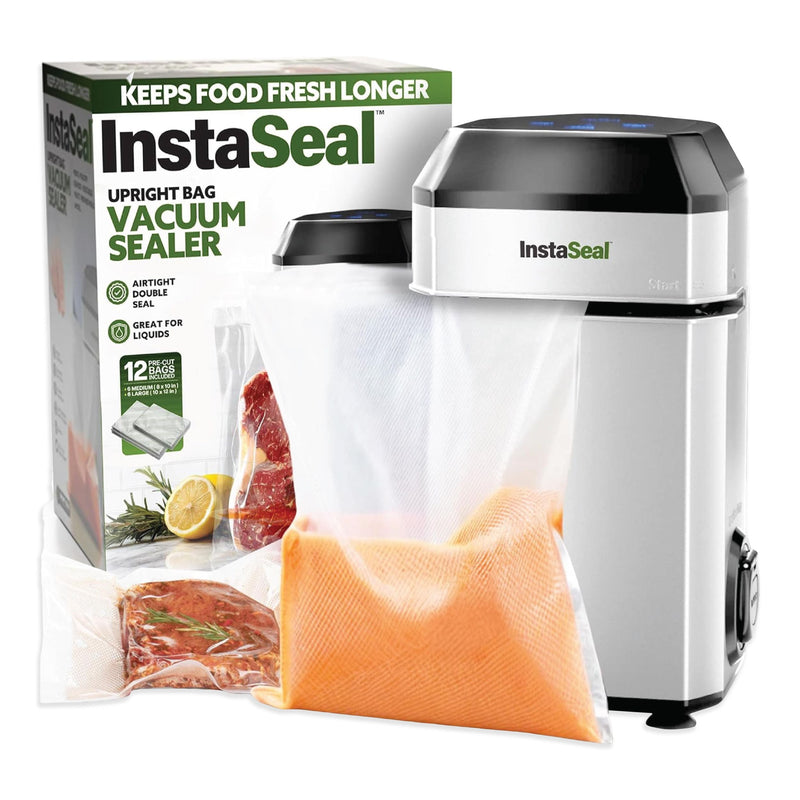 InstaSeal Upright Bag Food Vacuum Sealer with 12 Bags A2