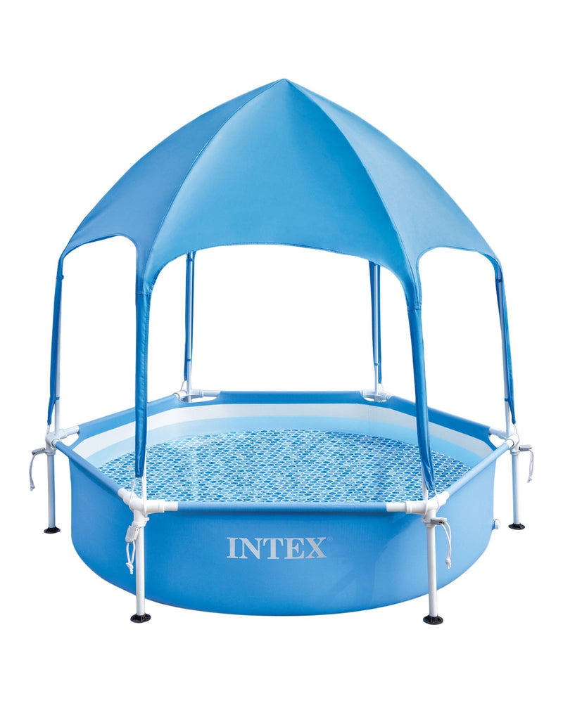 Intex 6-ft x 15-in Canopy Metal Frame Wading Pool P6
