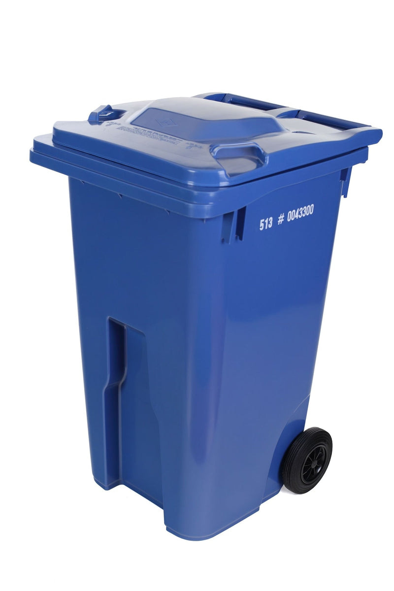 IPL Mastercart 240-L Plastic Rectangular 8-in Wheeled Compost Bin/Recycling Bin/Garbage Can, Assorted Colours H1