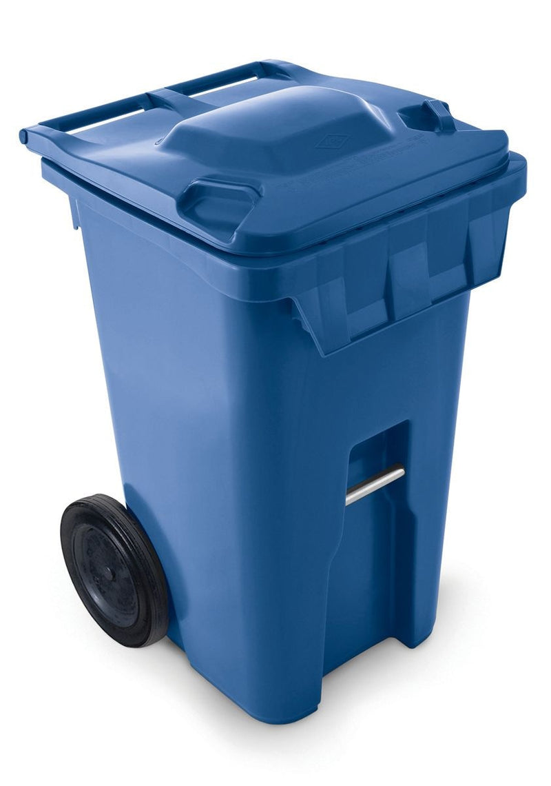 IPL Mastercart Plastic Rectangular 8-in Wheeled Compost Bin/Recycling Bin/Garbage Can, Assorted Colours, 240-L C7