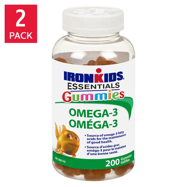 IronKids Essential Omega-3 Gummies, 2 x 200 gummies X7