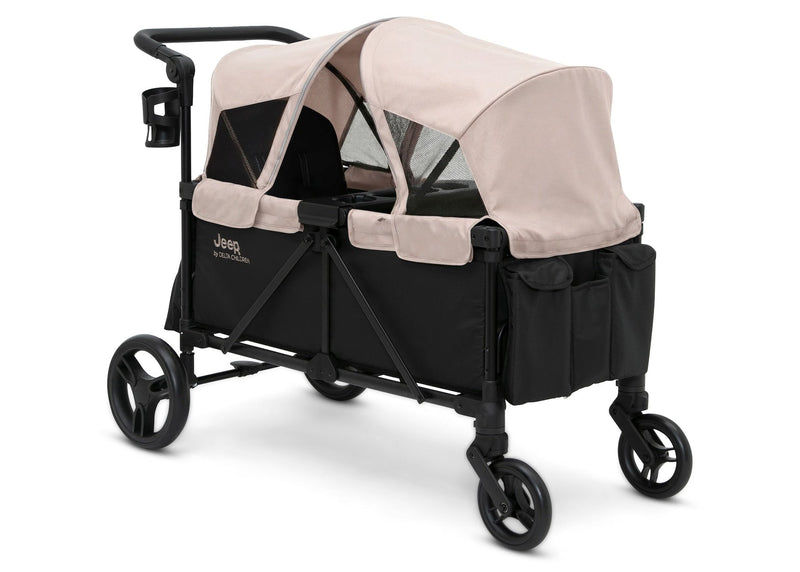 Jeep Evolve Stroller Wagon by Delta Children, Black/Tan R1