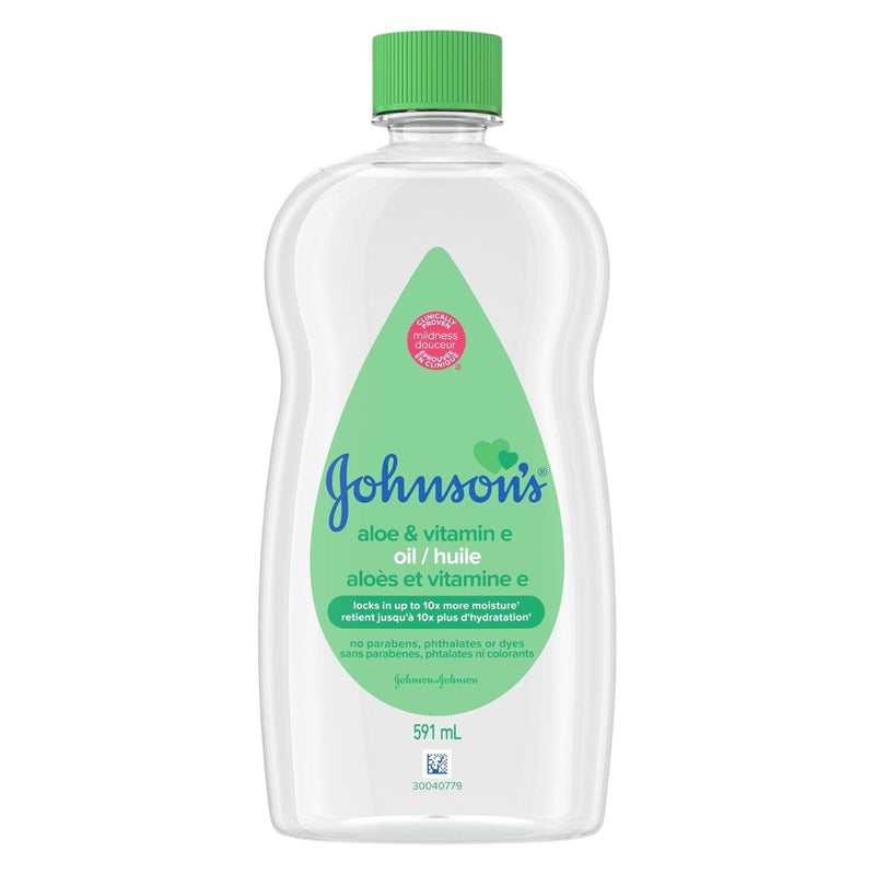 Johnson's Aloe and Vitamin E Baby Oil, 591-mL L8