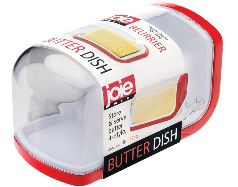 Joie Covered Plastic Butter Dish, 1-lb Butter Capacity, BPA Free C6