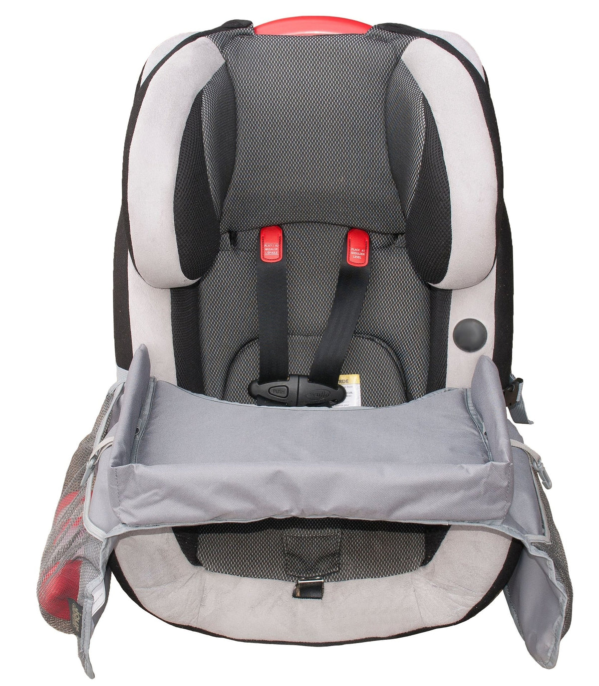 Jolly Jumper Soft Car Seat Travel Tray Organizer, Grey