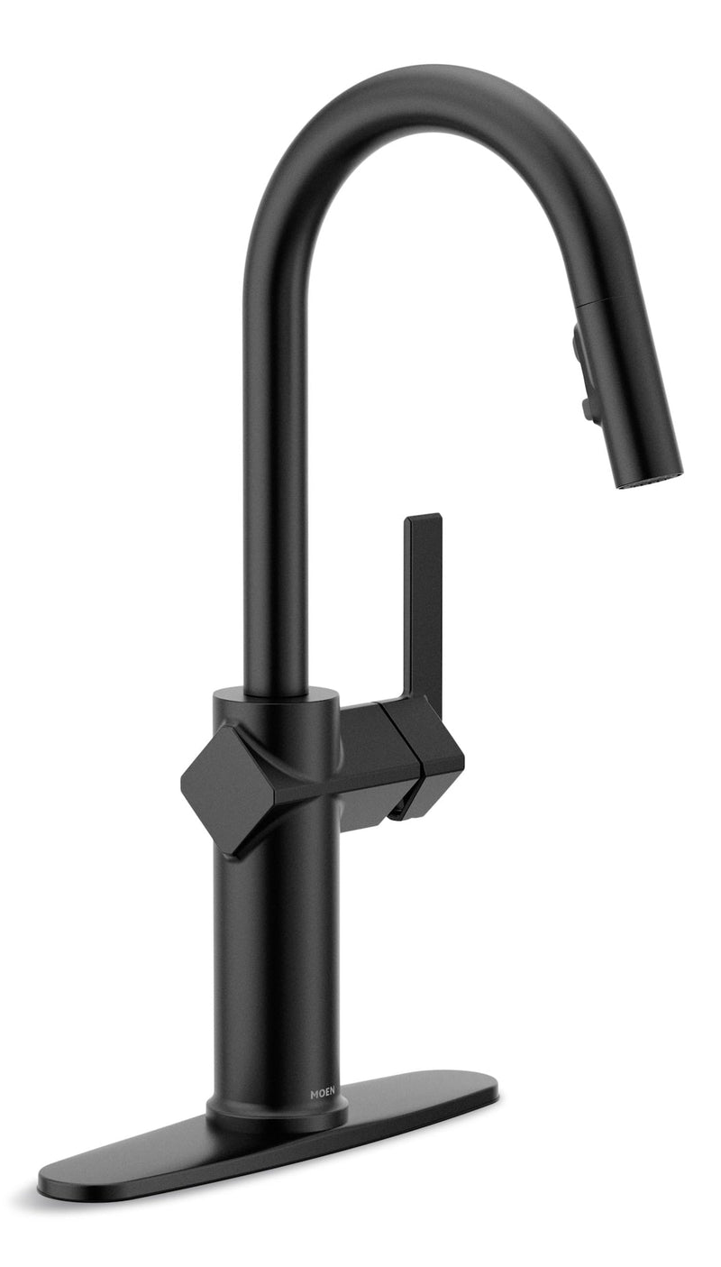 Joric 1-Handle Pull-Down Kitchen Faucet, Matte Black P0