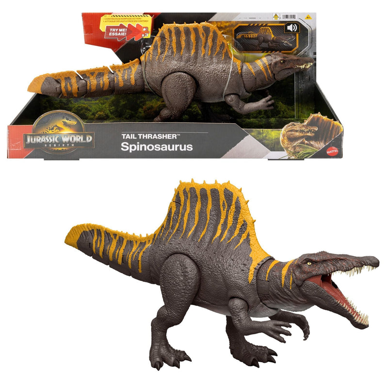 Jurassic World Tail Thrasher Spinosaurus Figure for Ages 3+ R7
