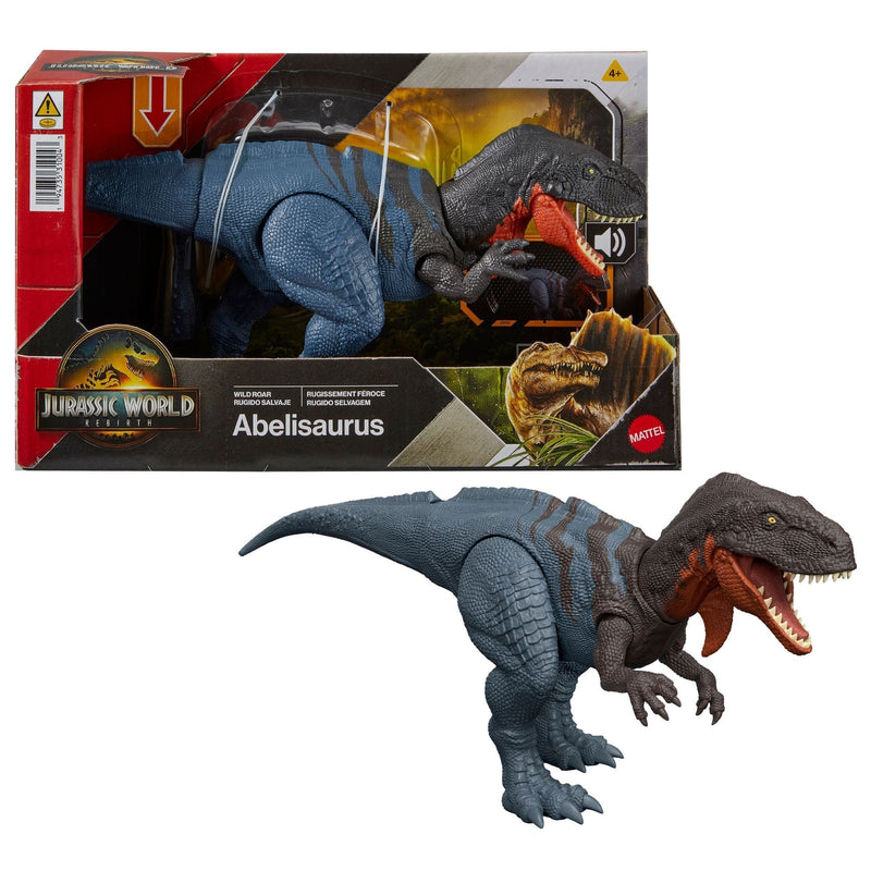 Jurassic World Wild Roar Dinosaur Toy with Roar Sound & Attack Action, Assorted C3