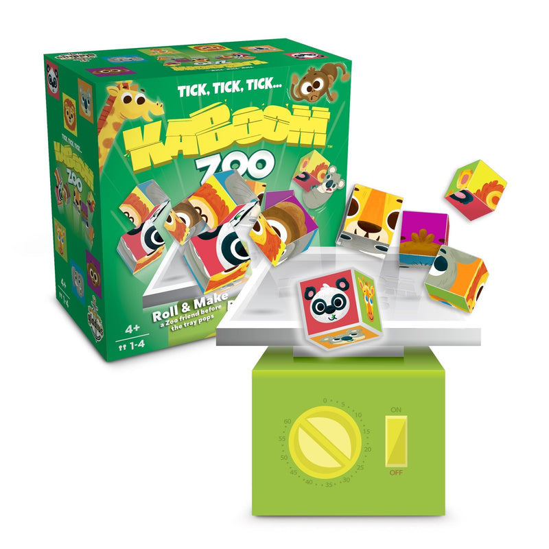 Kaboom Zoo Dice Rolling Game, Ages 4+ B9
