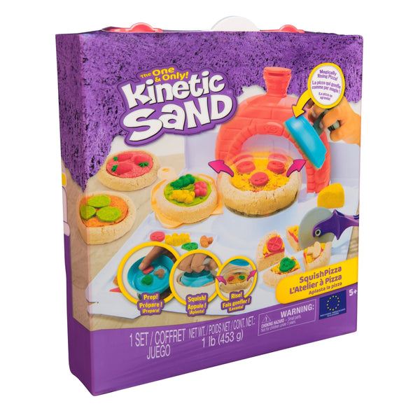 Kinetic Sand 4-Colour SquishPizza Set with Rising Action S2