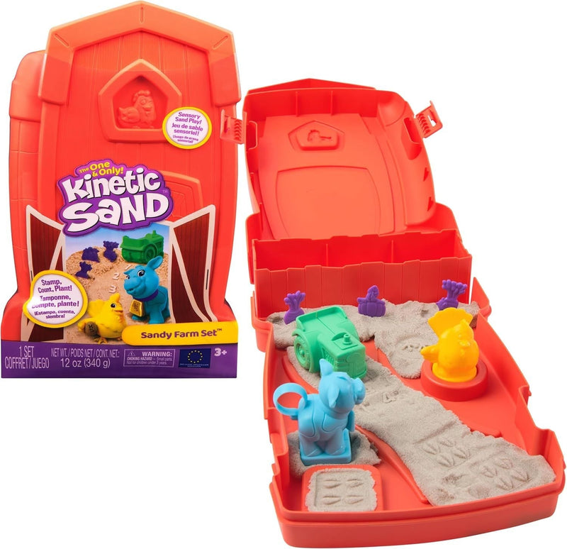 Kinetic Sand Single-Colour Sandy Farm Set for Ages 3+ H0