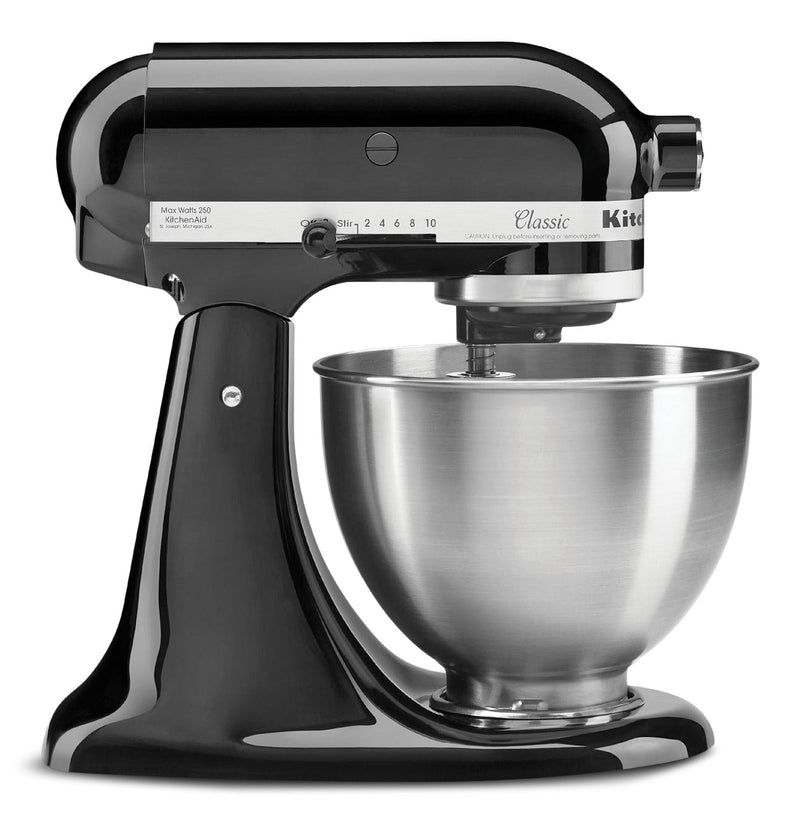 KitchenAid 4.5 Quart Classic Series Tilt-Head Stand Mixer, Onyx Black X3