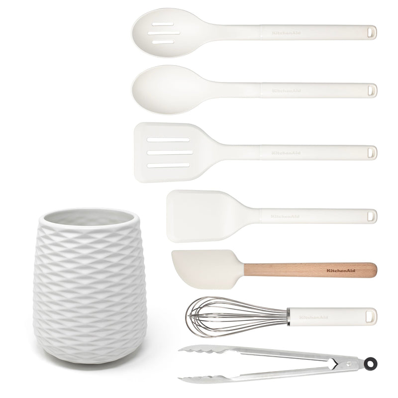 KITCHENAID CLASSIC 8PC SET WITH CROCK, PROCELAIN Y1