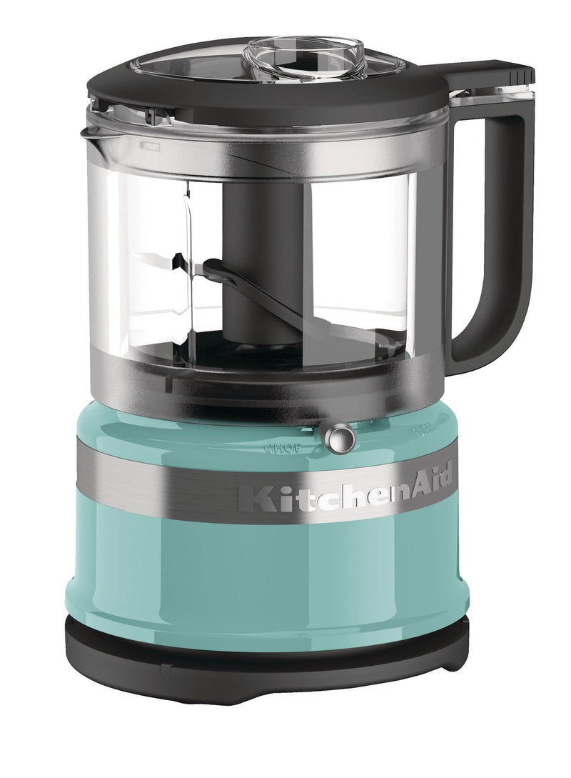 KitchenAid Compact 3.5 Cup Food Chopper/Mini Food Processor with Dishwasher Safe Parts, Aqua Sky F1