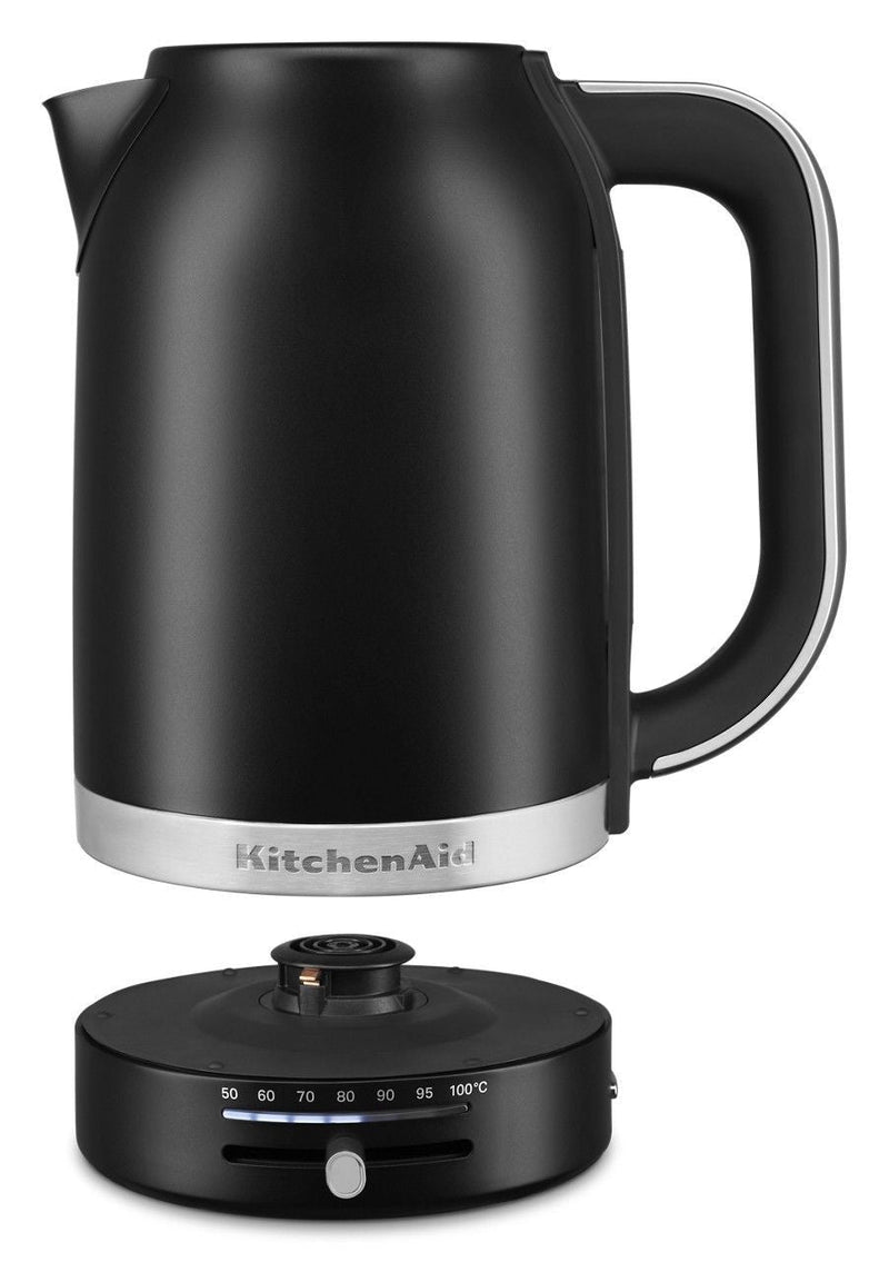 KITCHENAID Electric Kettle with Swivel Base, Matte Black, 1.7-L M4