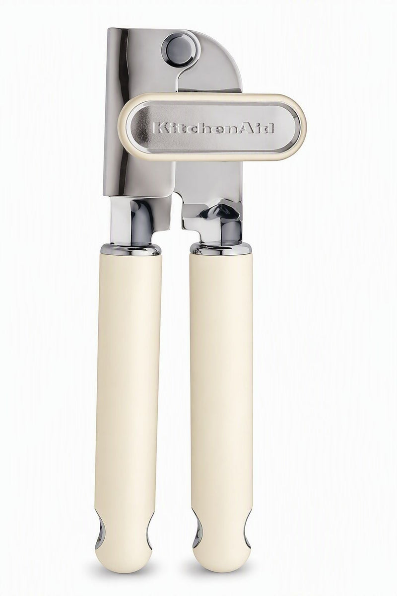 KitchenAid Gourmet Soft Grip Stainless Steel Can Opener, Almond Cream O3