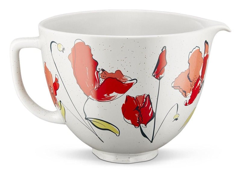KITCHENAID Microwave/Oven Safe Ceramic Bowl, Poppy O1