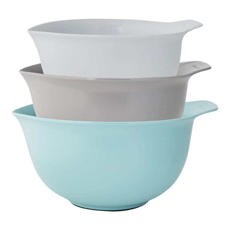 KitchenAid Plastic Mixing Bowl Set with Non-Slip Base, Assorted Sizes, 3-pc C4