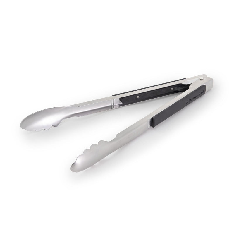 KitchenAid Stainless Steel Slide Locking Tongs, 12-in Z0