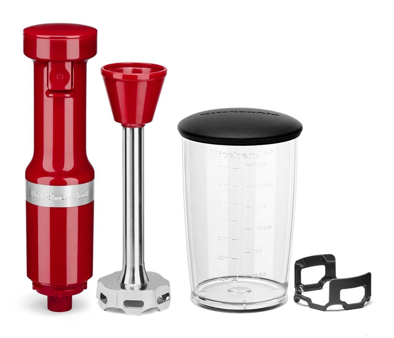 KitchenAid Variable Speed Corded Hand Blender with Blending Jar, Empire Red Y3
