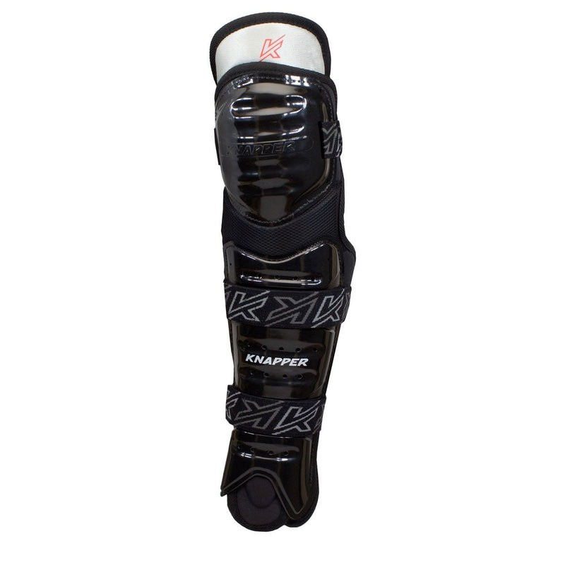 Knapper AK5 Dek Hockey Shin Guards, Black, Assorted Sizes D1