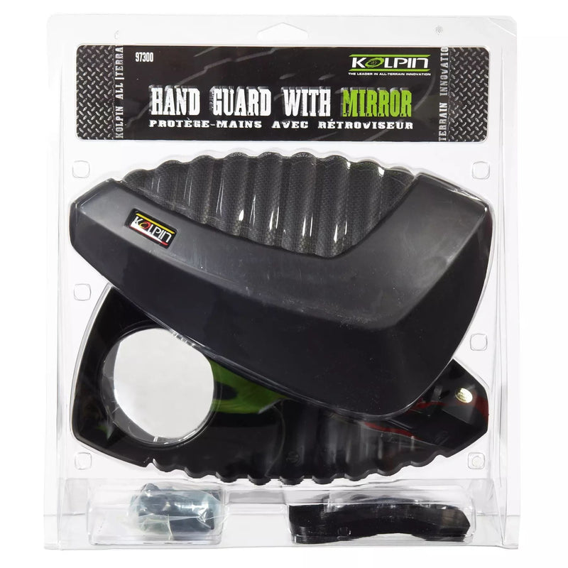 Kolpin Universal ATV Hand Guard with Rearview Mirror L5
